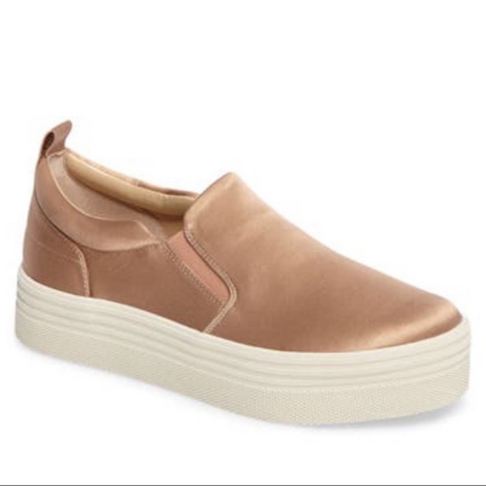 Marc Fisher platform sneakers pink satin elise size 6.5